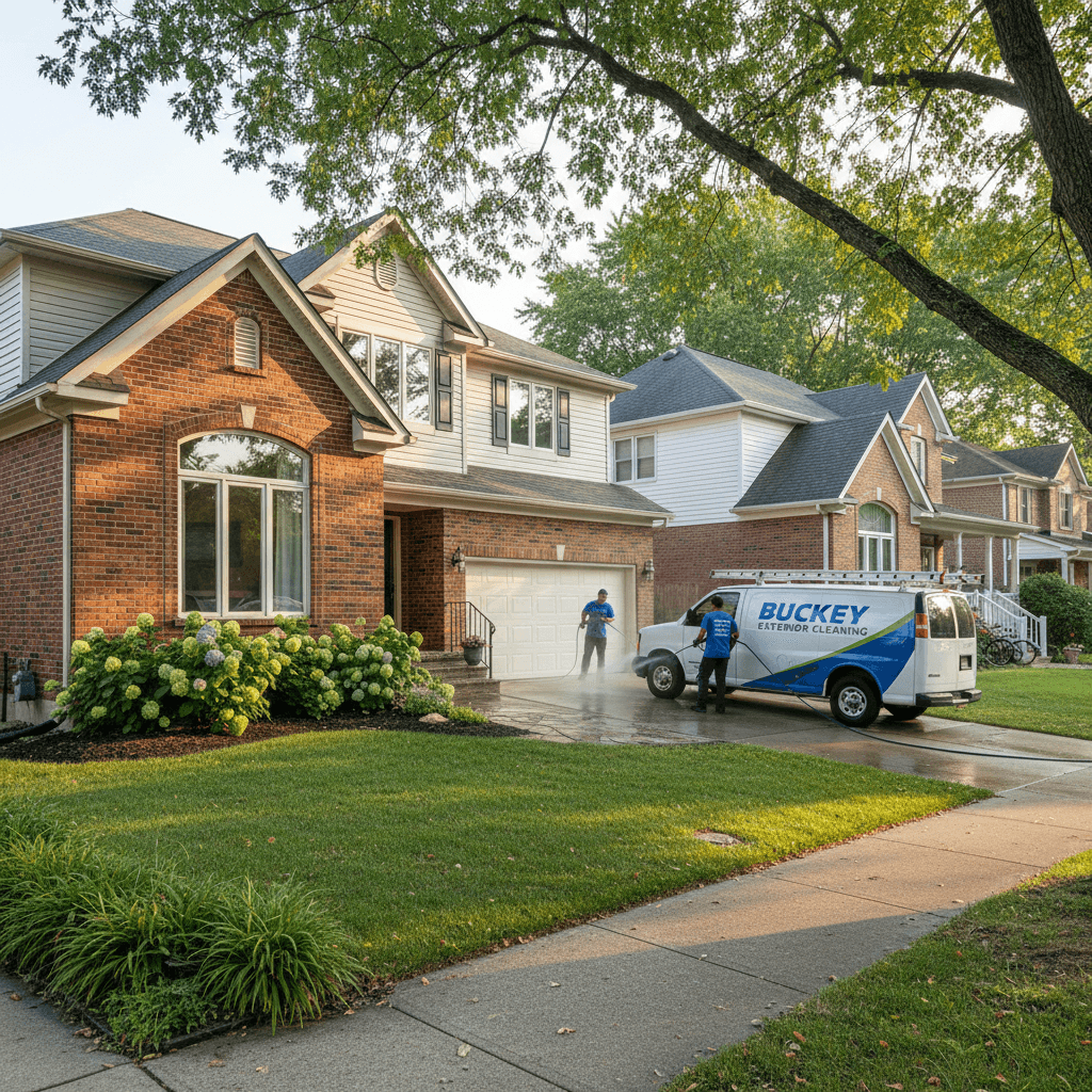 Professional pressure washing service in Cleveland